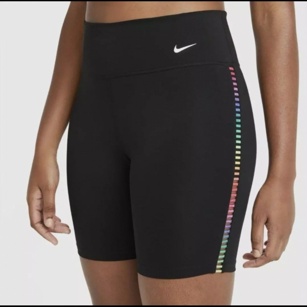 Nike One Rainbow Ladder 7" Short Compression Black Size S